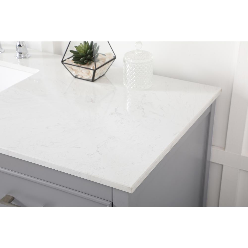 60 inch Single bathroom vanity in gray. Picture 5
