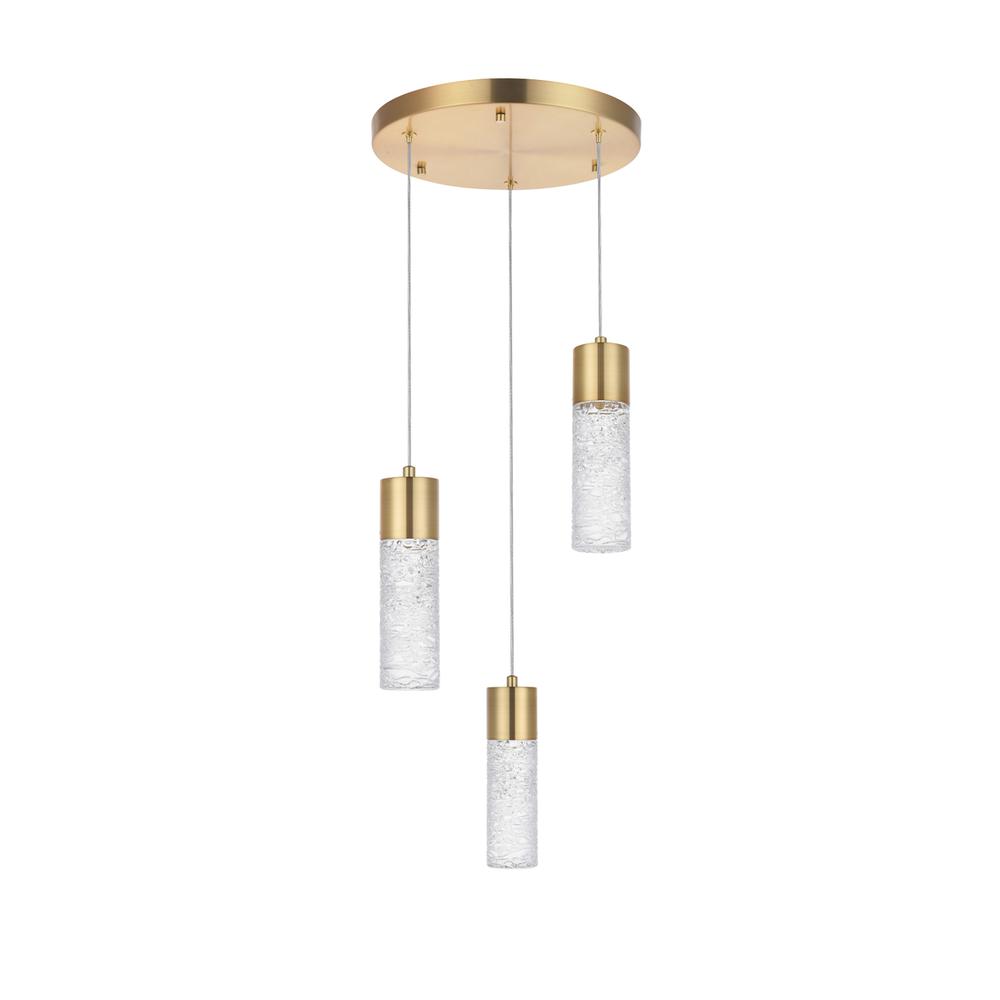 Constellation 3 light Gold LED Pendant. Picture 6
