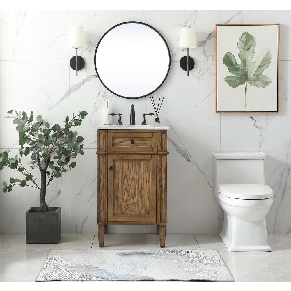 21 inch Single bathroom vanity in driftwood. Picture 4