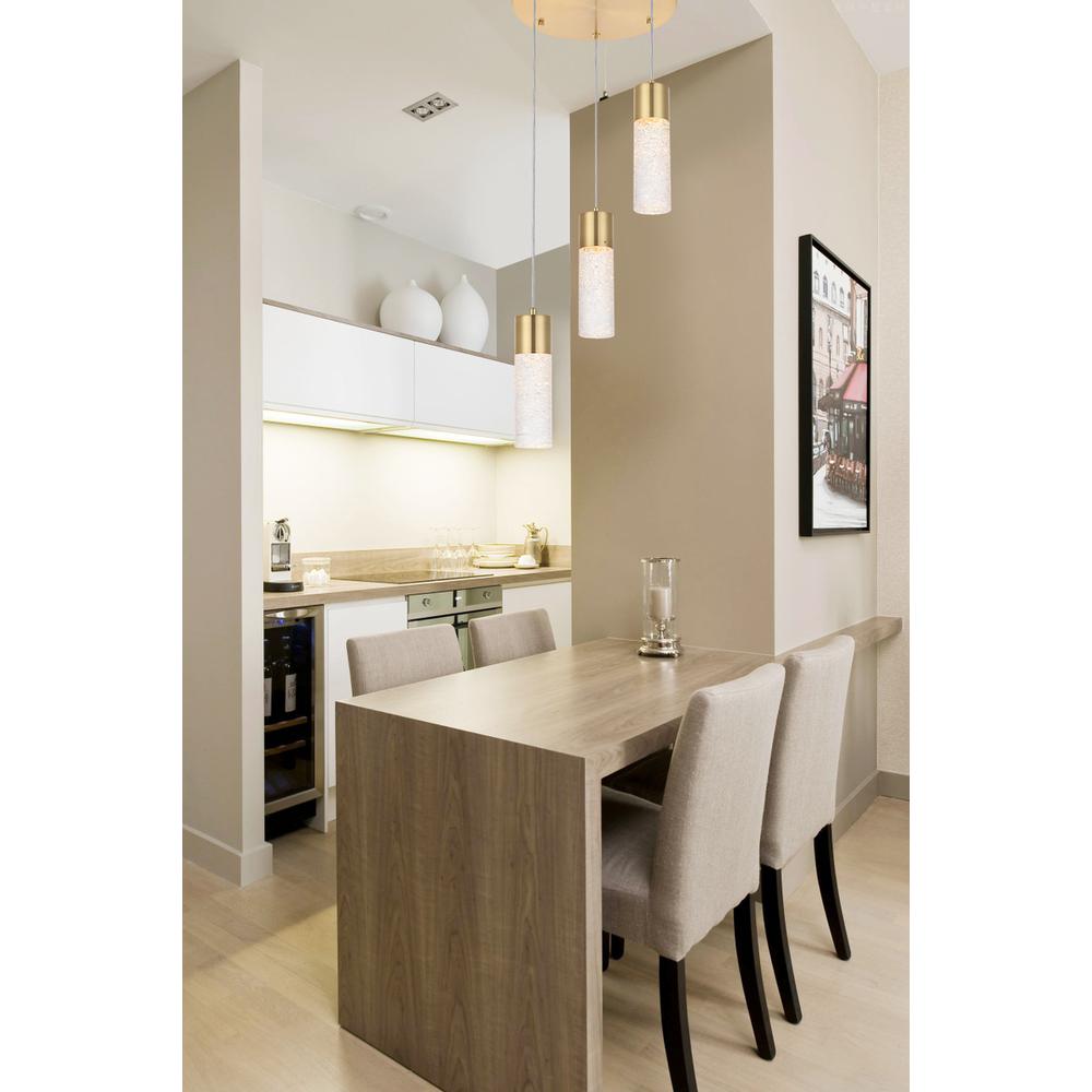Constellation 3 light Gold LED Pendant. Picture 12