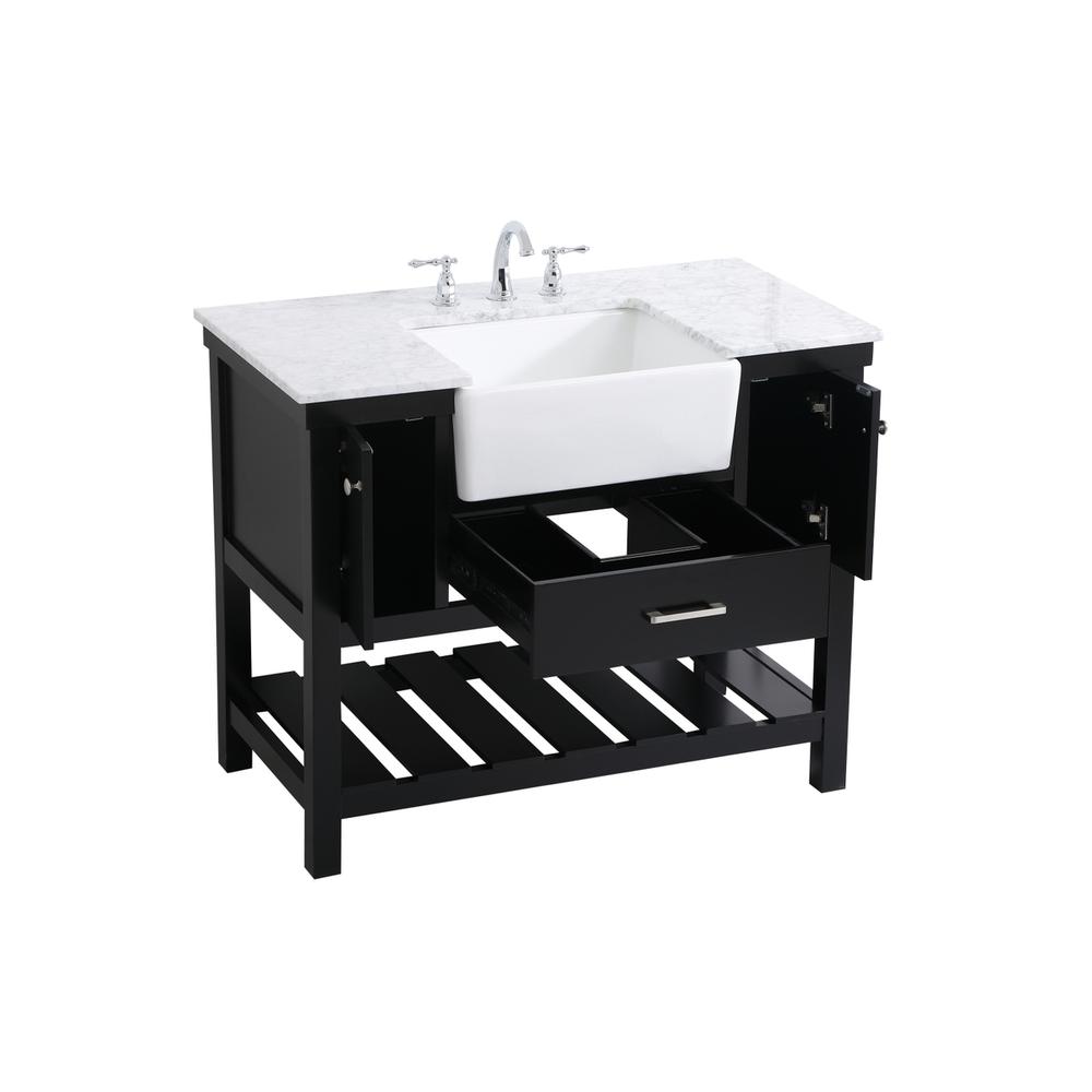 42 inch Single bathroom vanity in black. Picture 9