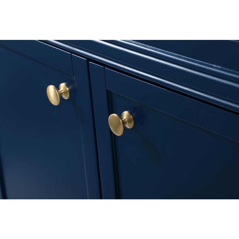 72 inch double bathroom vanity in blue. Picture 12
