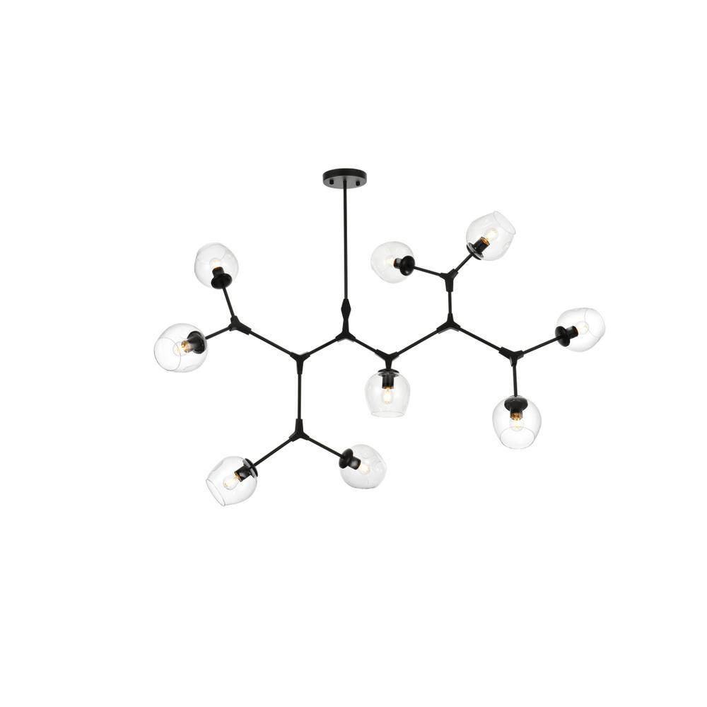 Cavoli 60 inch Chandelier in Black. Picture 1