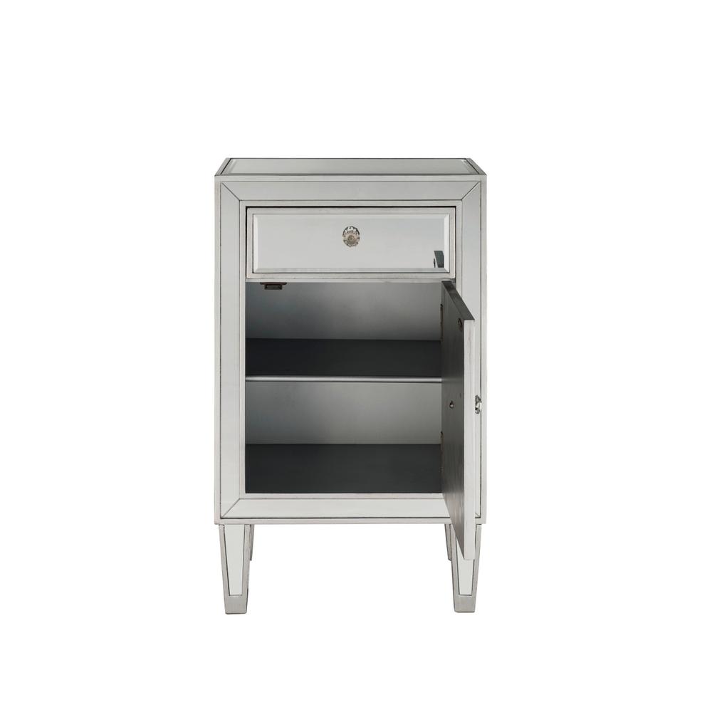 End table 1 drawer 18in. W x 13in. D x 29in. H in antique silver paint. Picture 12