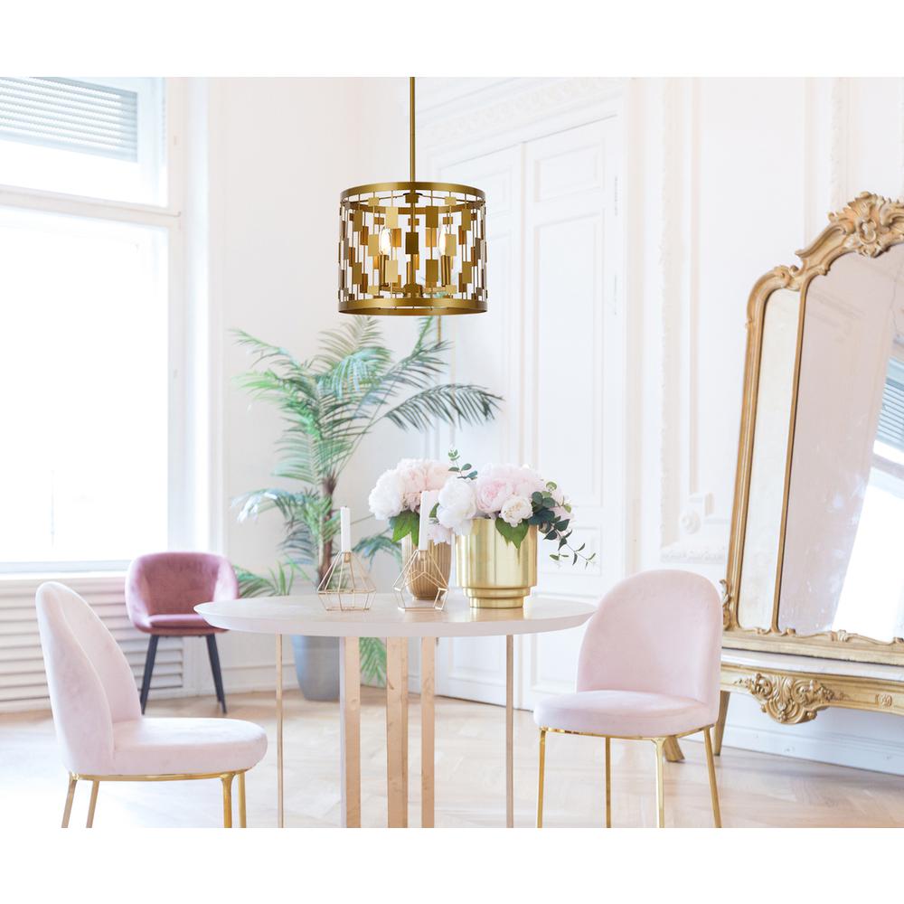 Levante 3 lights pendant in brass. Picture 8