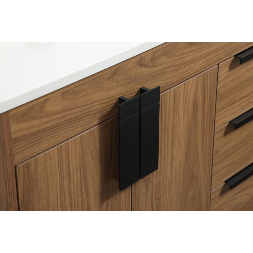 32 inch Single bathroom vanity in walnut brown. Picture 12