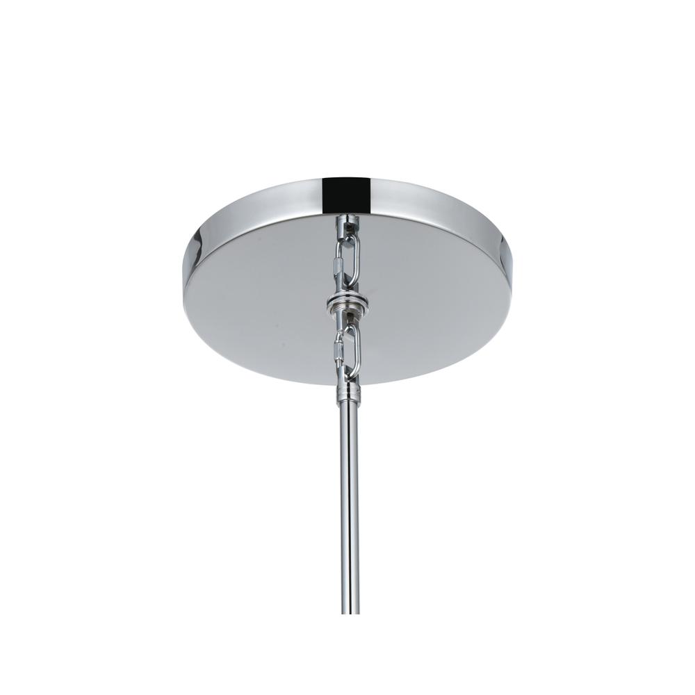 Vera 44 inch three tiers crystal starburst chandelier in chrome. Picture 8