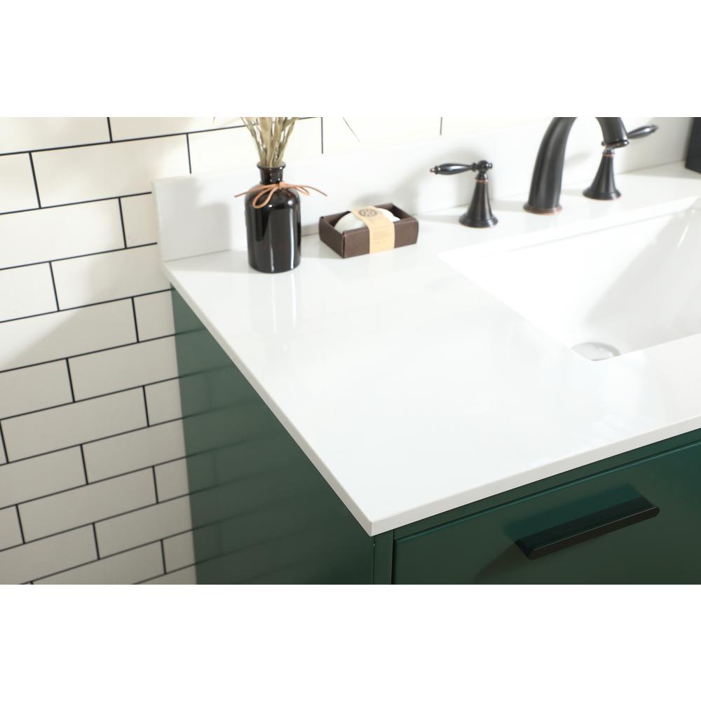 42 inch bathroom vanity in Green with backsplash. Picture 5