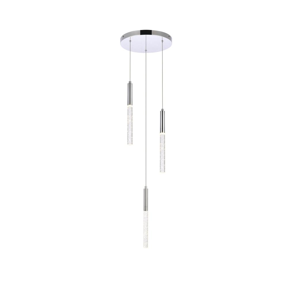 Ruelle 3 lights Chrome Pendant. Picture 1