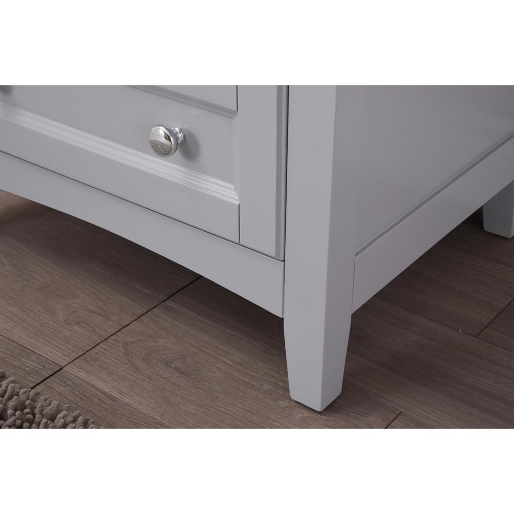 24 In. Single Bathroom Vanity Set In Medium Grey. Picture 11