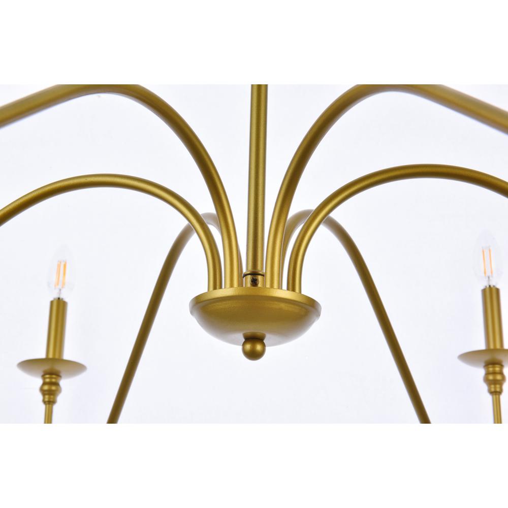 Rohan 48 inch chandelier in brass. Picture 3