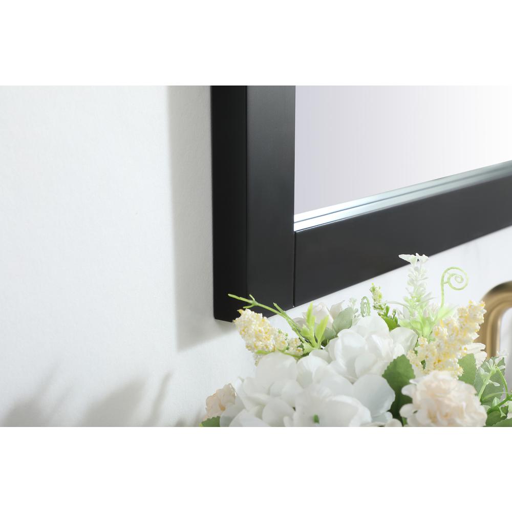 Cole vanity mirror 22 x 32 inch in black. Picture 4