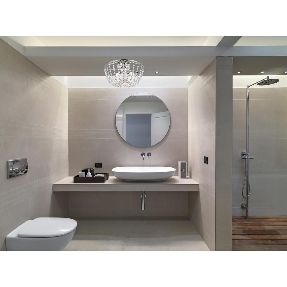 Kylie 14 inch flush mount in chrome. Picture 7