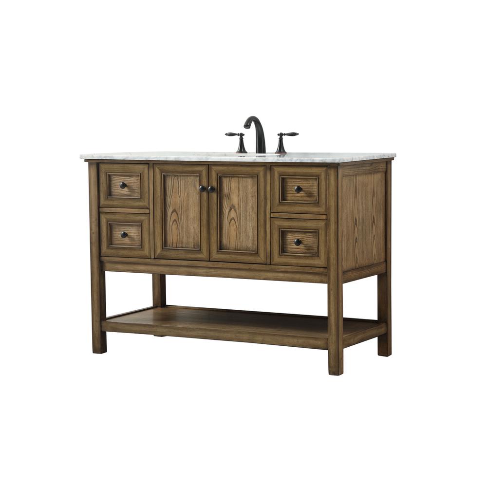 48 inch Single bathroom vanity in driftwood. Picture 7