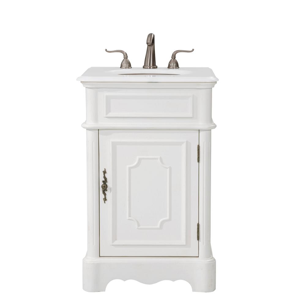 21 inch Single Bathroom vanity in Antique White. Picture 1
