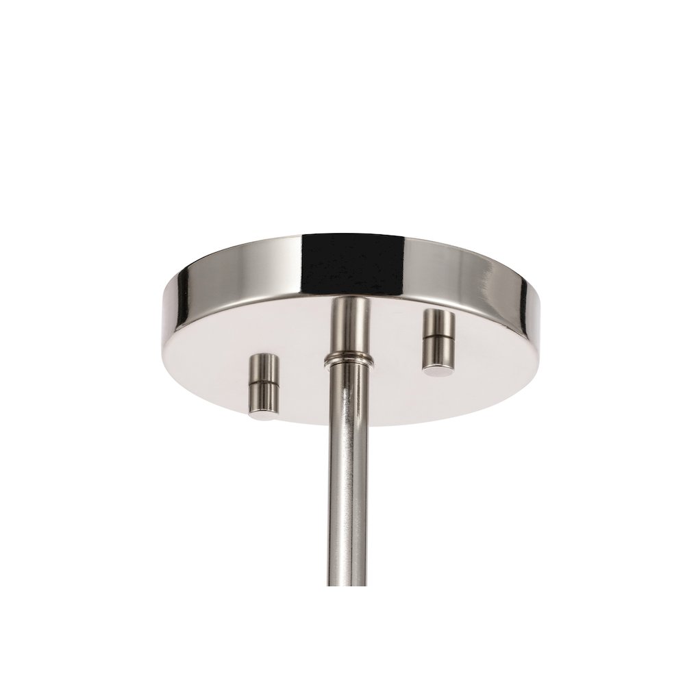 Ryland 2 Light Chrome And Clear Glass Pendant. Picture 9