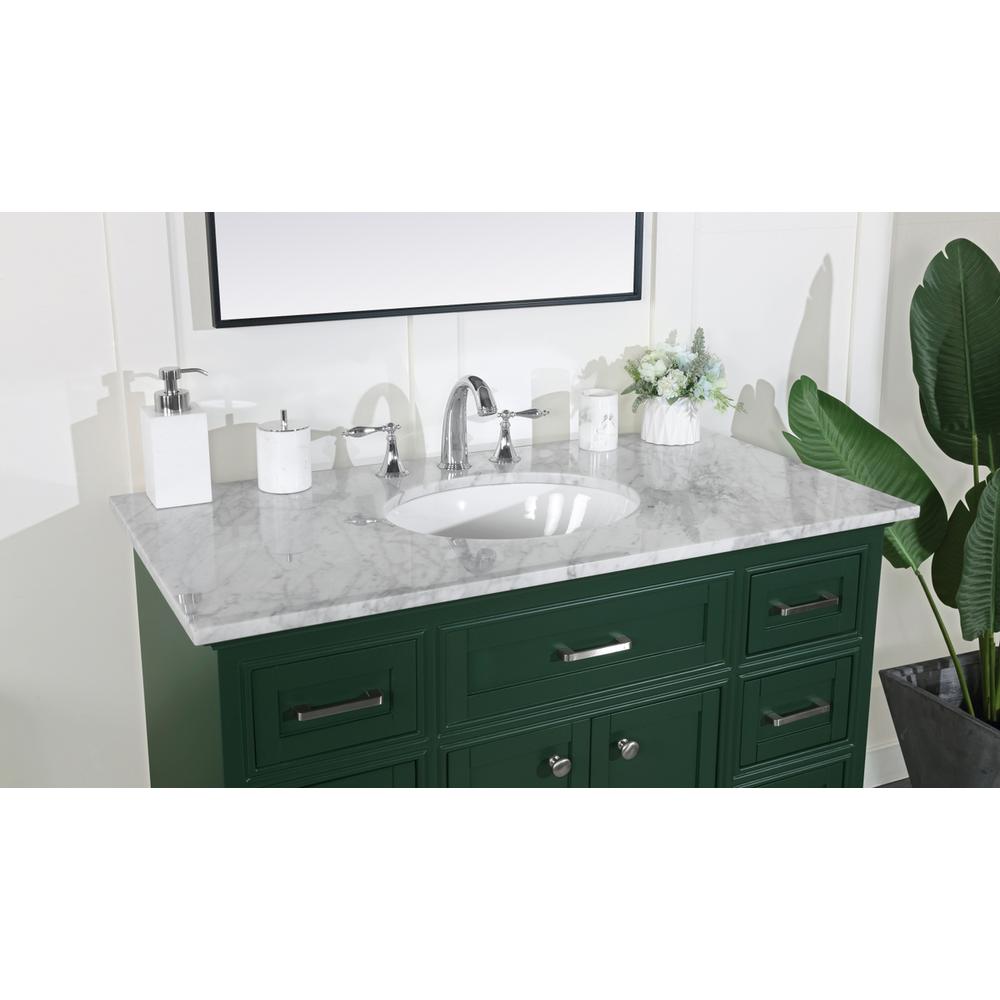 42 inch Single bathroom vanity in green. Picture 5