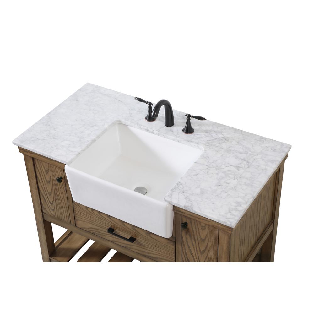 42 inch Single bathroom vanity in driftwood. Picture 10
