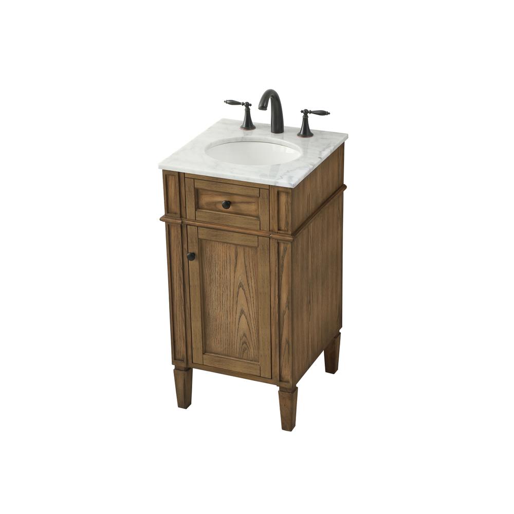 18 inch Single bathroom vanity in driftwood. Picture 8