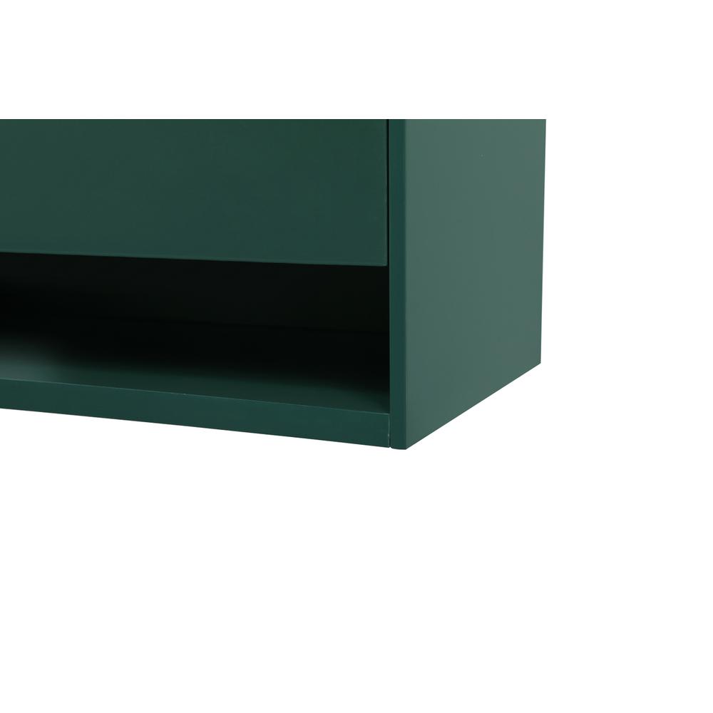 36 inch Single bathroom vanity in green with backsplash. Picture 13