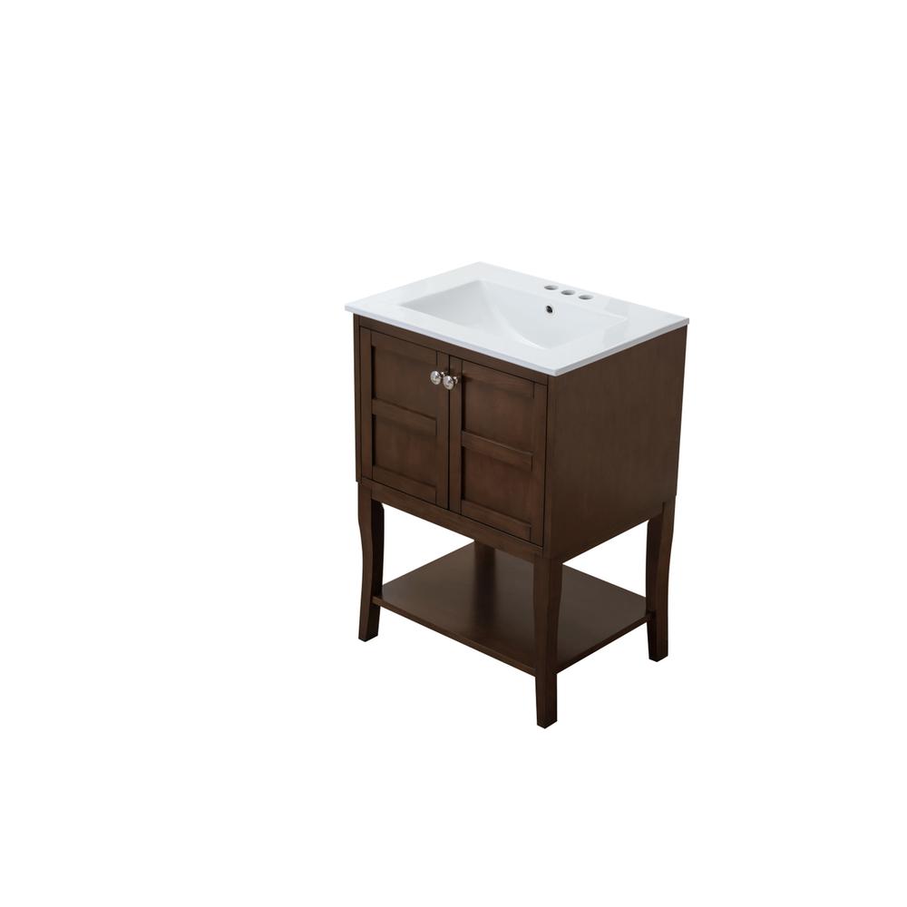 2 Doors Cabinet 24 In. X 18 In. X 34 In. In Antique Coffee. Picture 10
