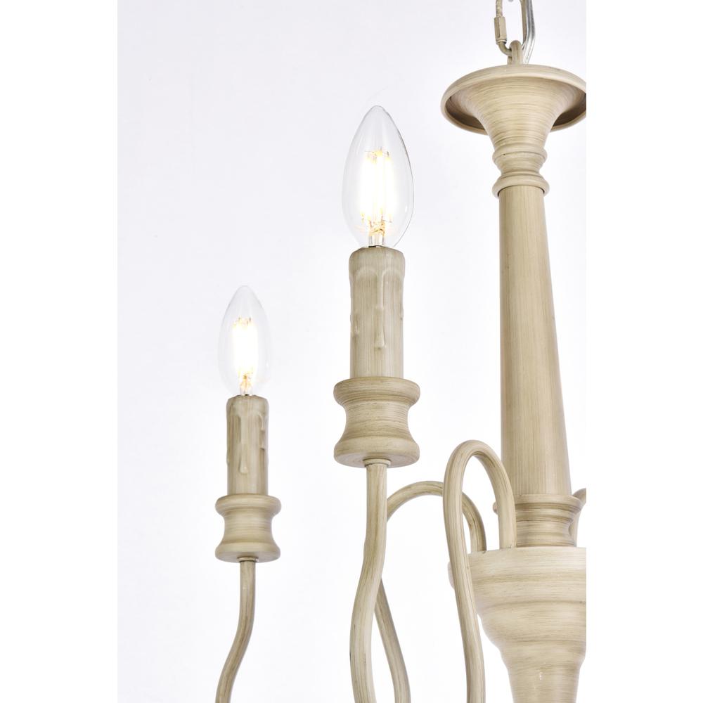 Flynx 4 lights pendant in weathered dove. Picture 4