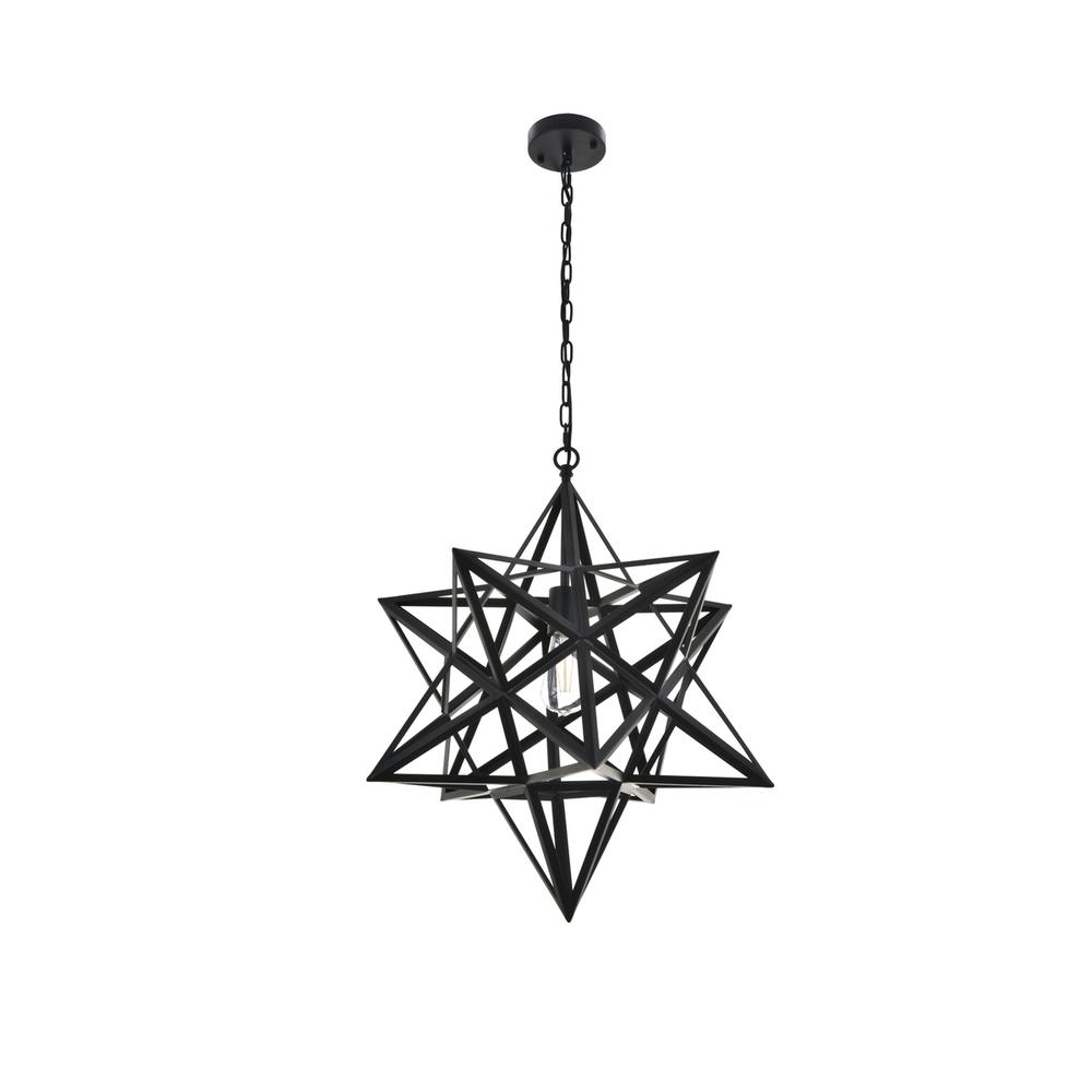 Nocturne 1 light black Pendant. Picture 4