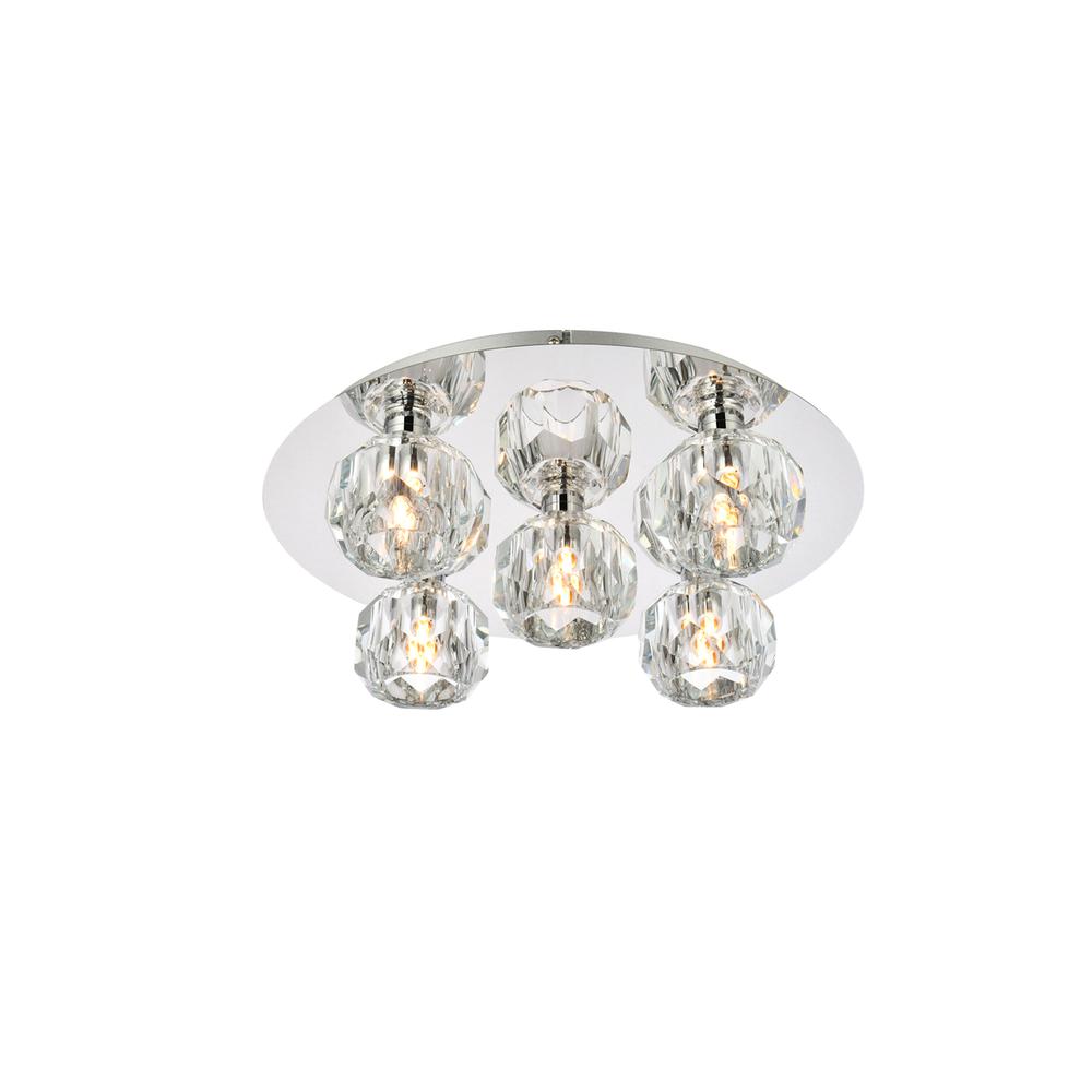 Graham 5 Light Ceiling Lamp in Chrome. Picture 2