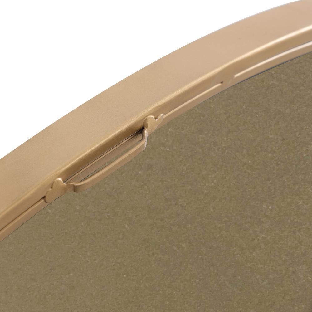 Metal frame Round Mirror 24 inch Brass finish. Picture 7