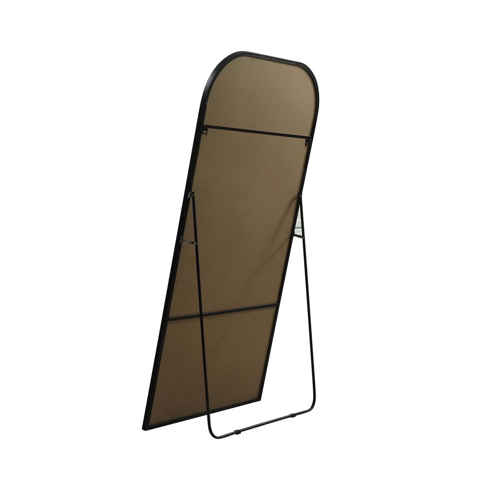 Metal Frame Arch Full Length Mirror 35x72 Inch in Black. Picture 7