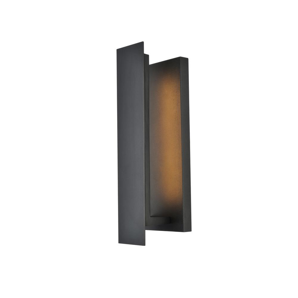 Raine Integrated LED wall sconce in black. Picture 6