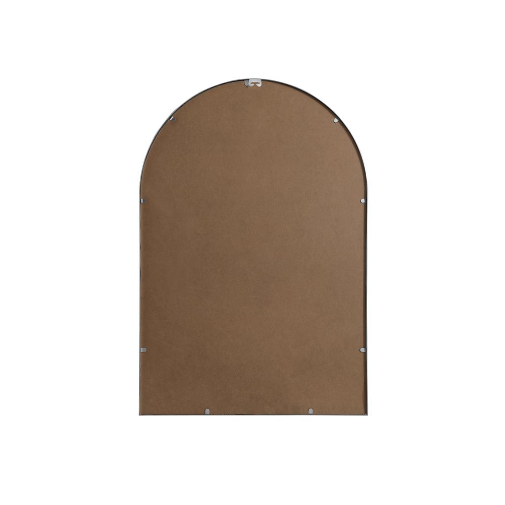 Metal Frame Arch Mirror 27x40 Inch in Silver. Picture 8
