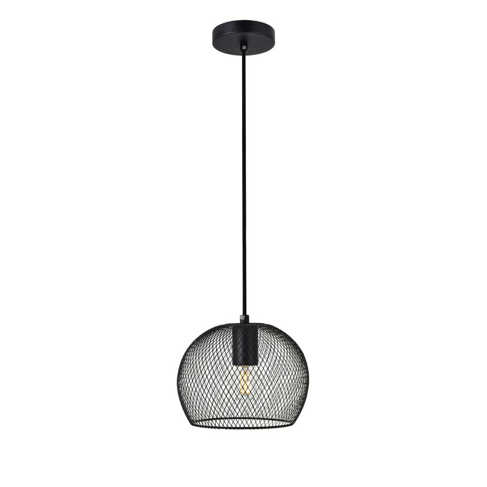 Keller 1 Light Black Pendant. Picture 1