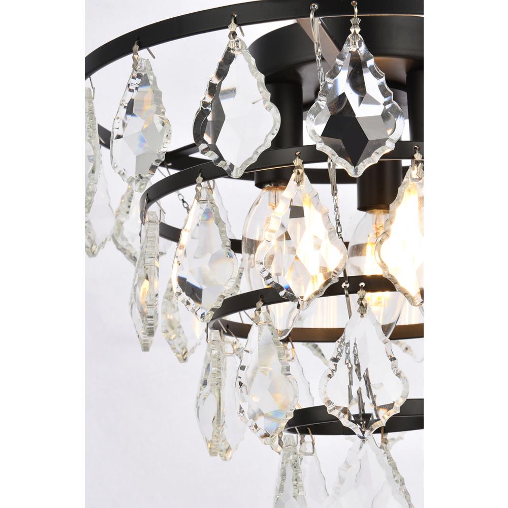 Ella 12 inch flush mount in black. Picture 4