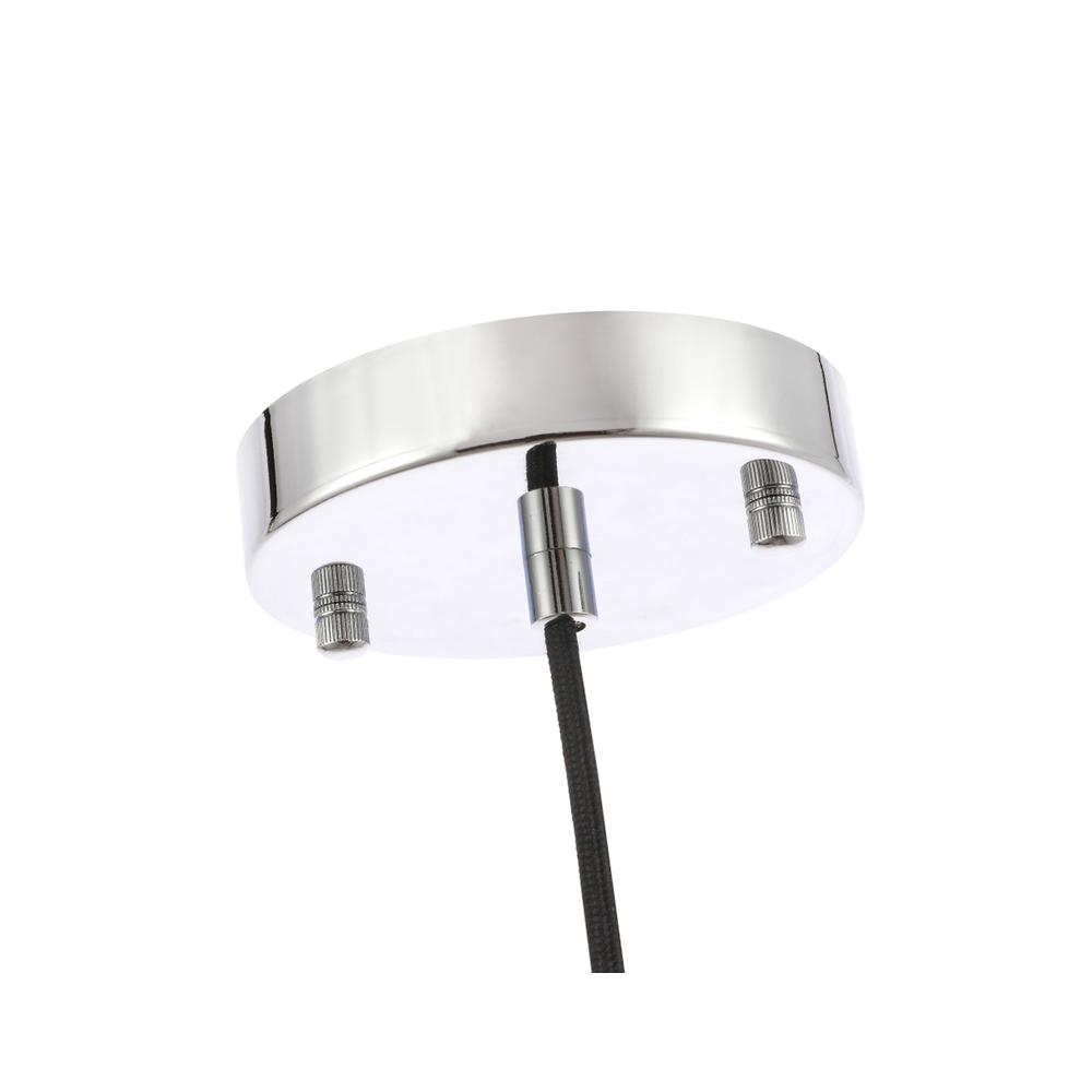 Emett 1 light Chrome and Clear glass pendant. Picture 8