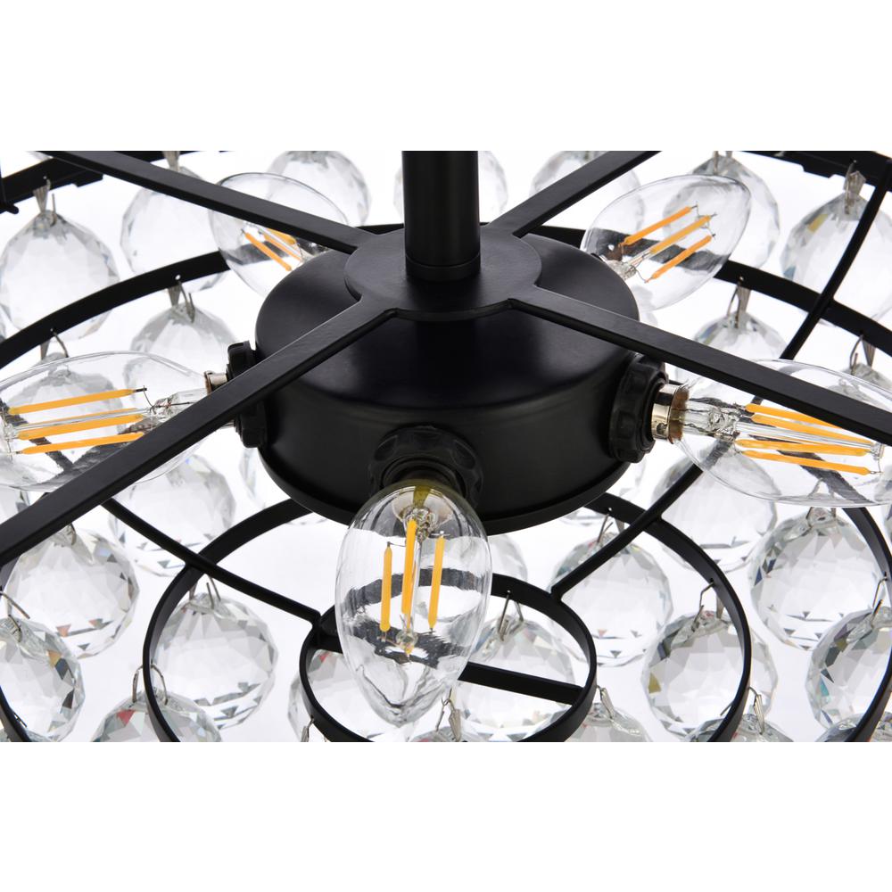 Emilia 18 inch pendant in black. Picture 5