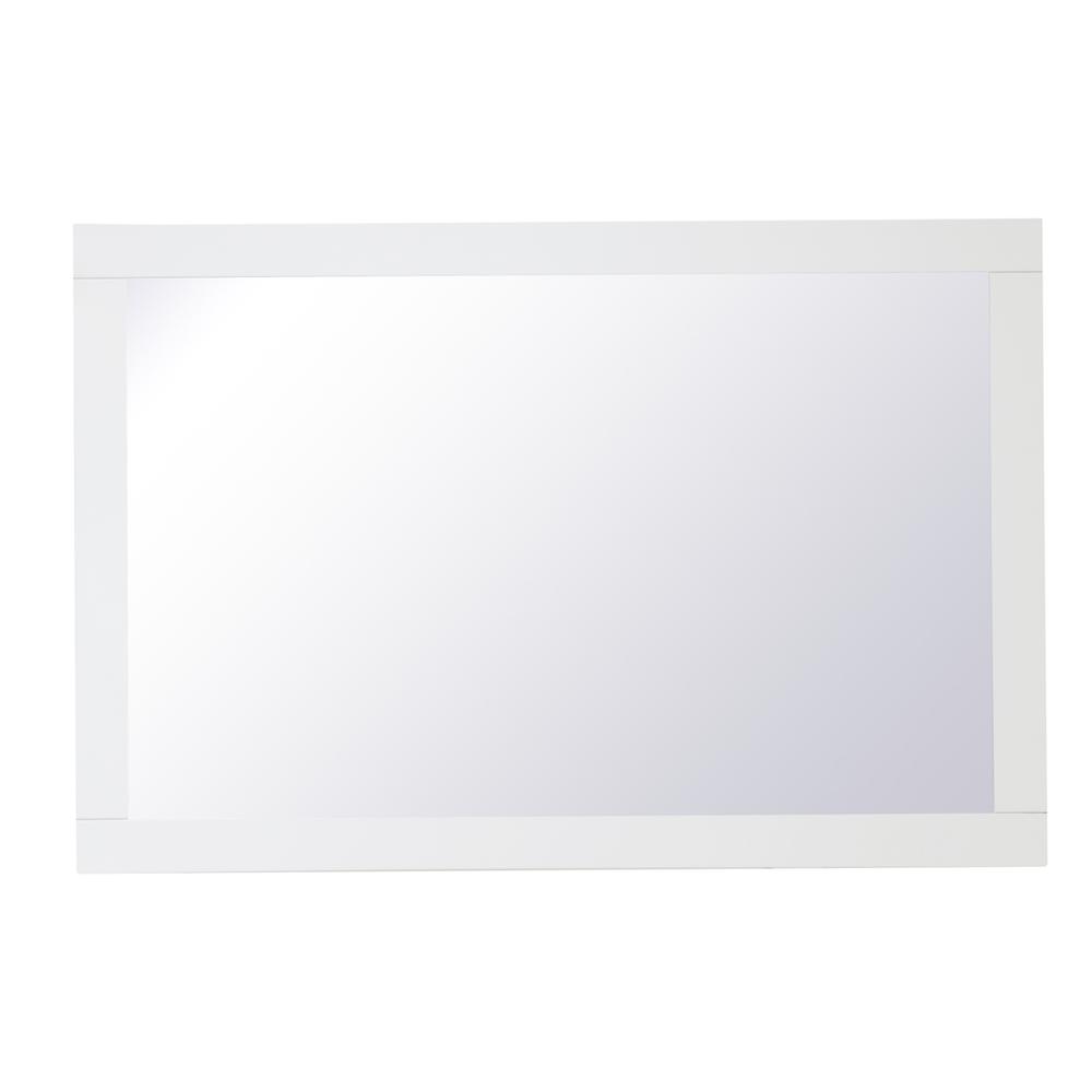 Aqua rectangle vanity mirror 24 inch in White. Picture 6