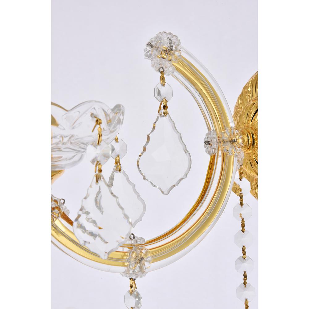 Maria Theresa 1 light Gold Wall Sconce Clear Royal Cut Crystal. Picture 5