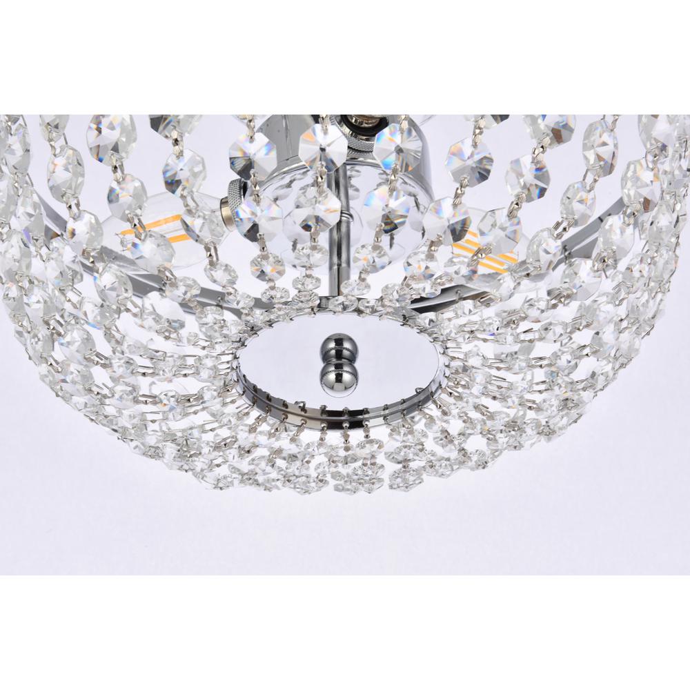 Cora 13 inch flush mount in chrome. Picture 3