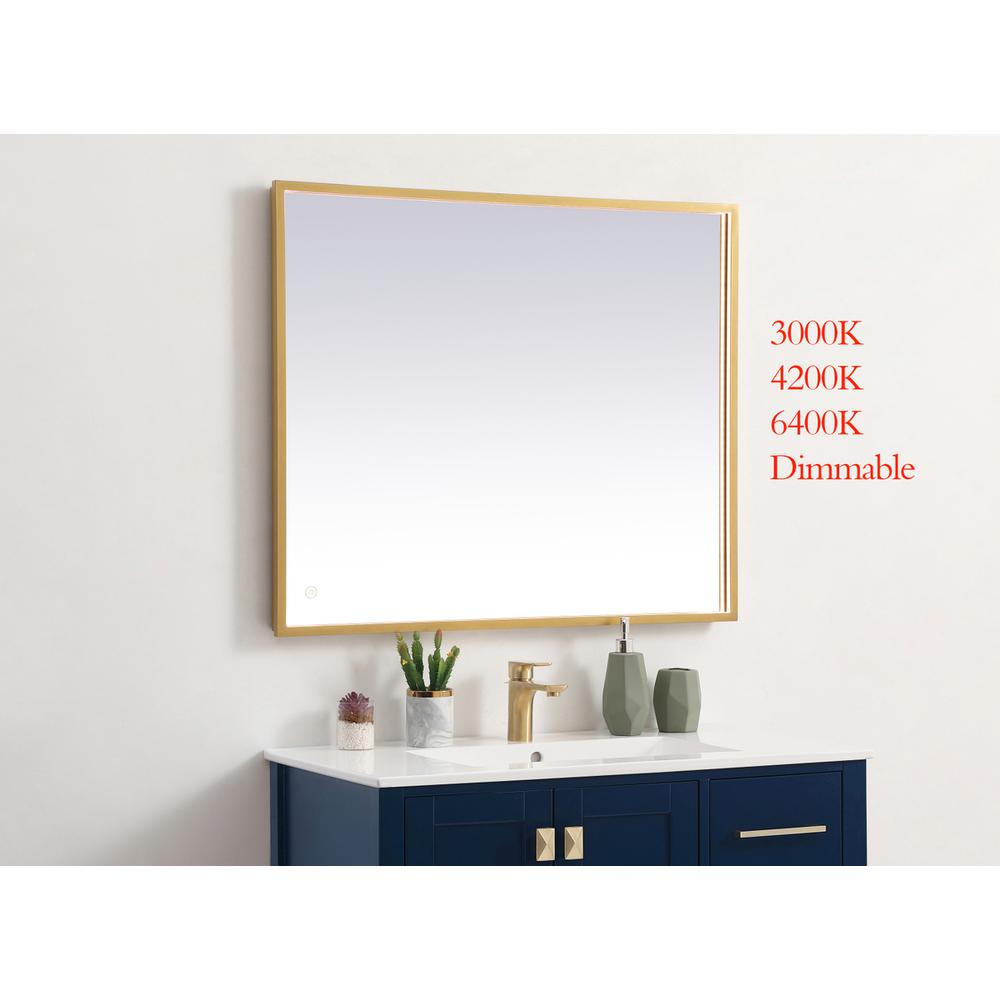 Pier 30x36 inch LED mirror with adjustable color temperature. Picture 2