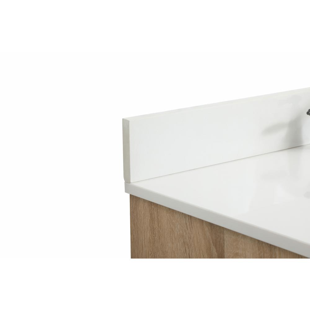 42 inch Single bathroom vanity in mango wood with backsplash. Picture 11