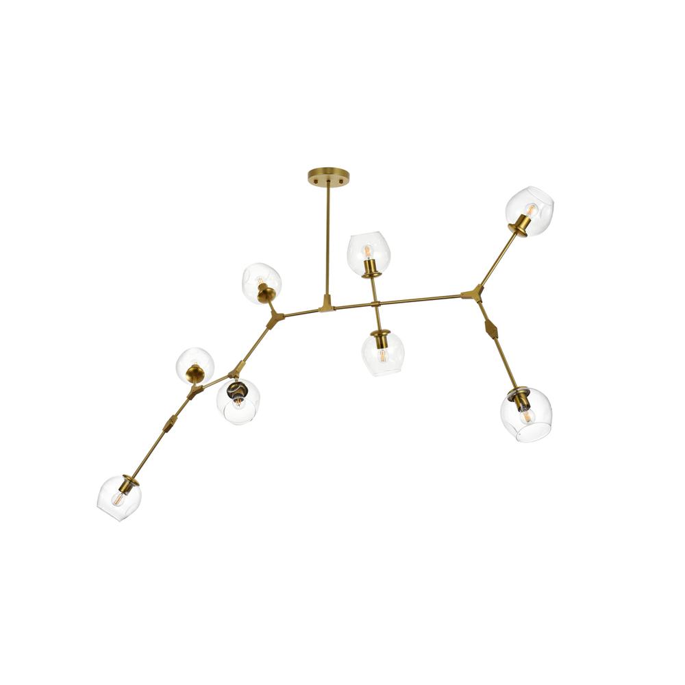 Cavoli 74 inch Chandelier in Brass. Picture 7