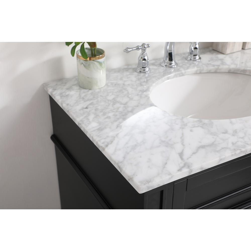 32 inch Single bathroom vanity in Black. Picture 5