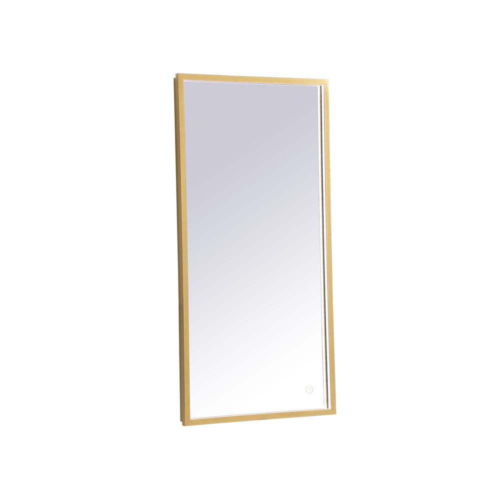 Pier 18x36 inch LED mirror with adjustable color temperature. Picture 1