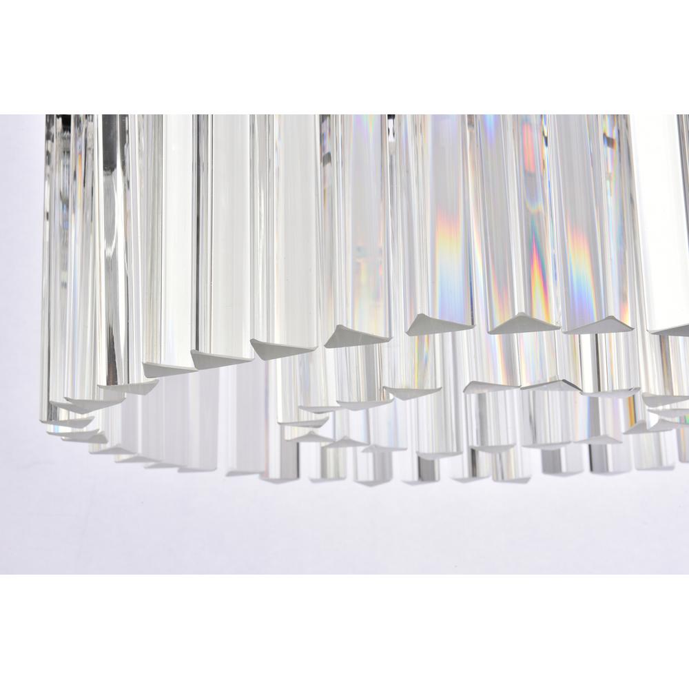 Sydney 6 light Matte Black Pendant Clear Royal Cut Crystal. Picture 3