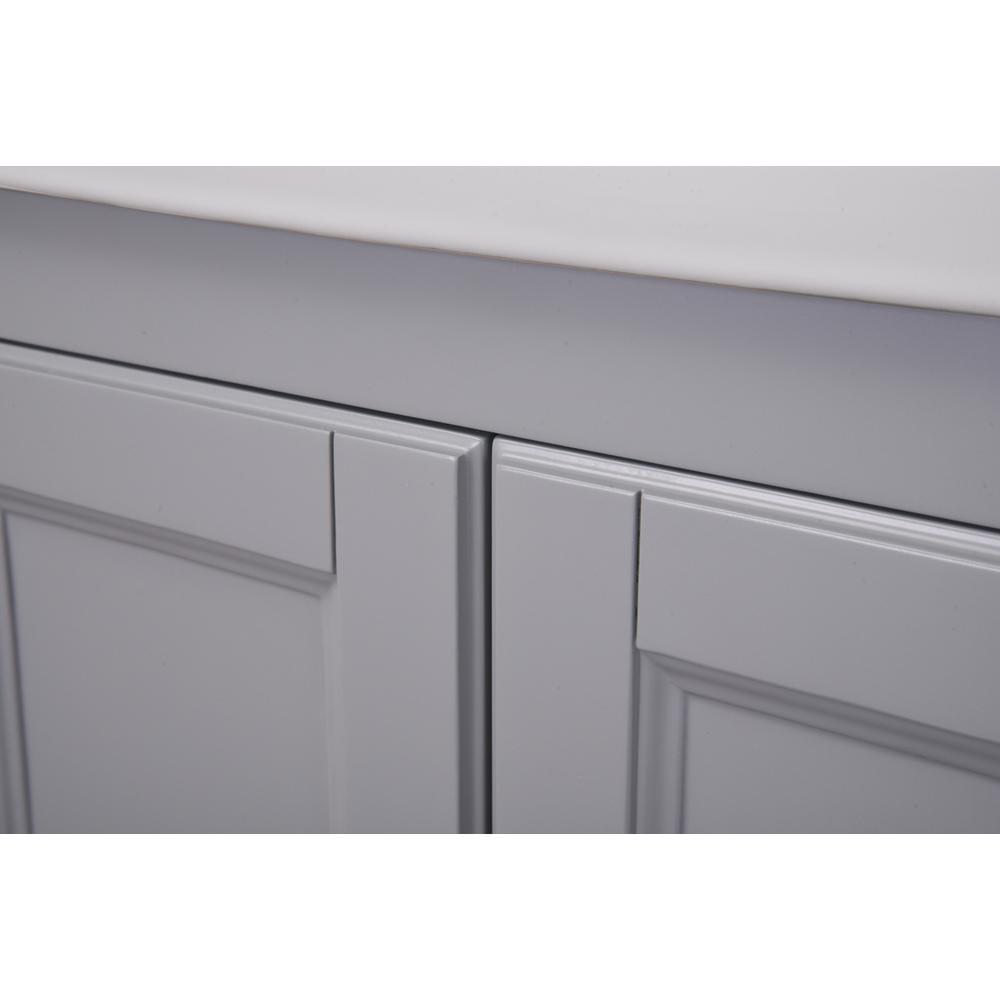 24 In. Single Bathroom Vanity Set In Medium Grey. Picture 10