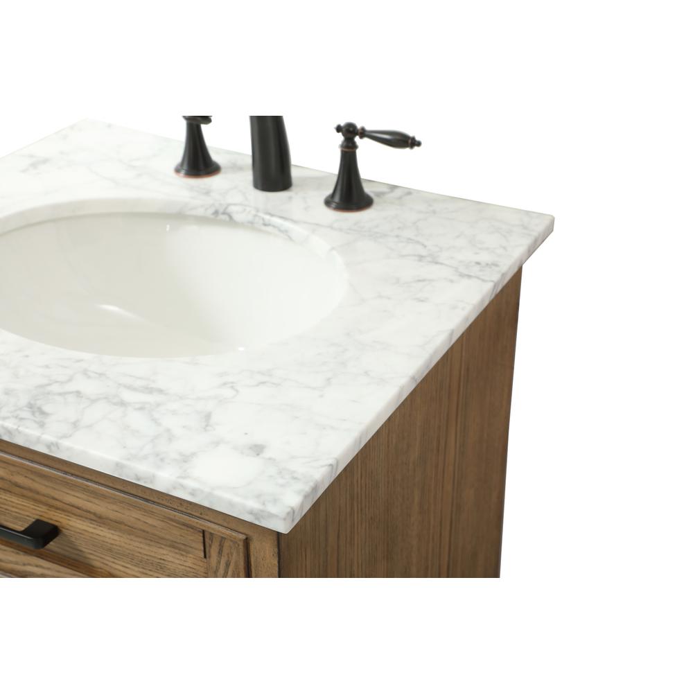 24 inch Single bathroom vanity in driftwood. Picture 11