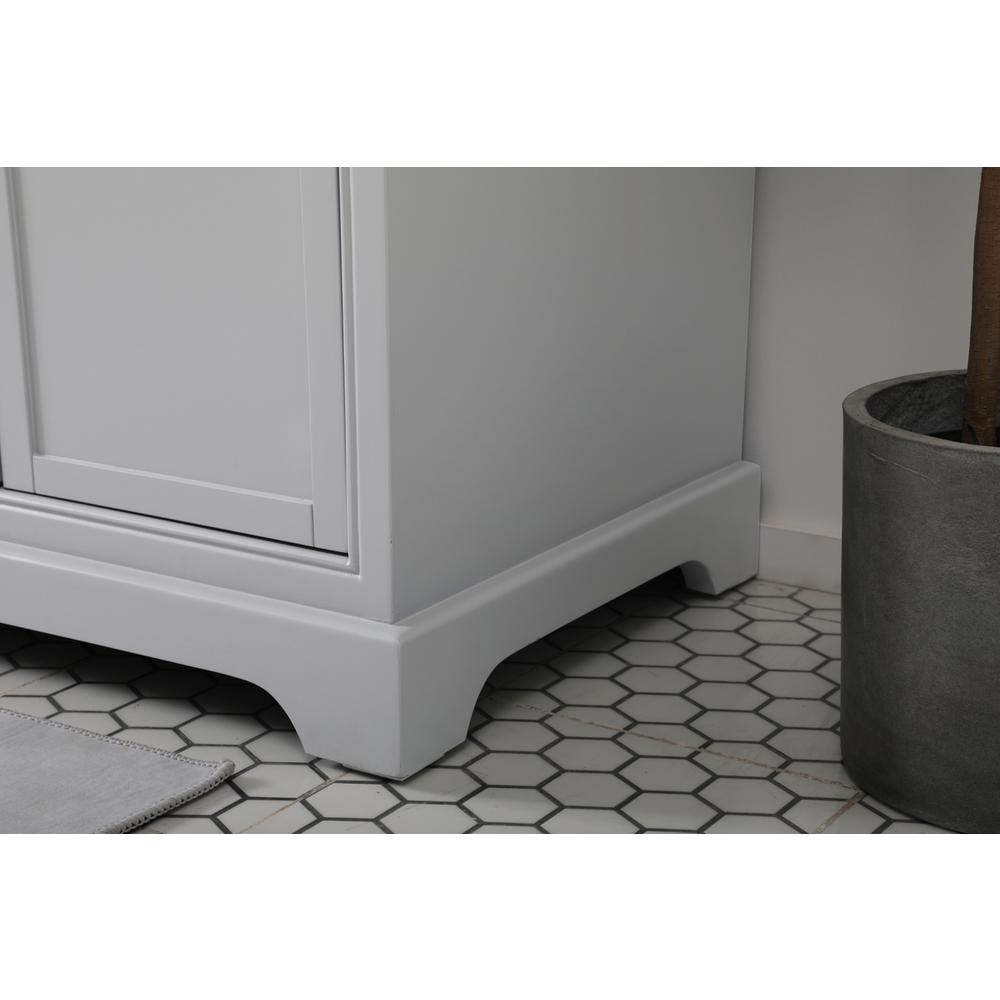 72 inch double bathroom vanity in grey. Picture 6