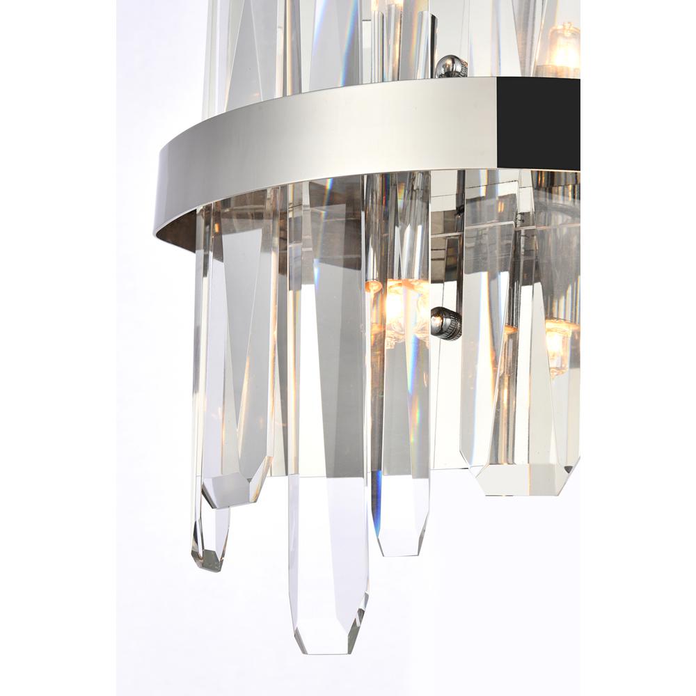 Serena 8 inch crystal bath sconce in chrome. Picture 3