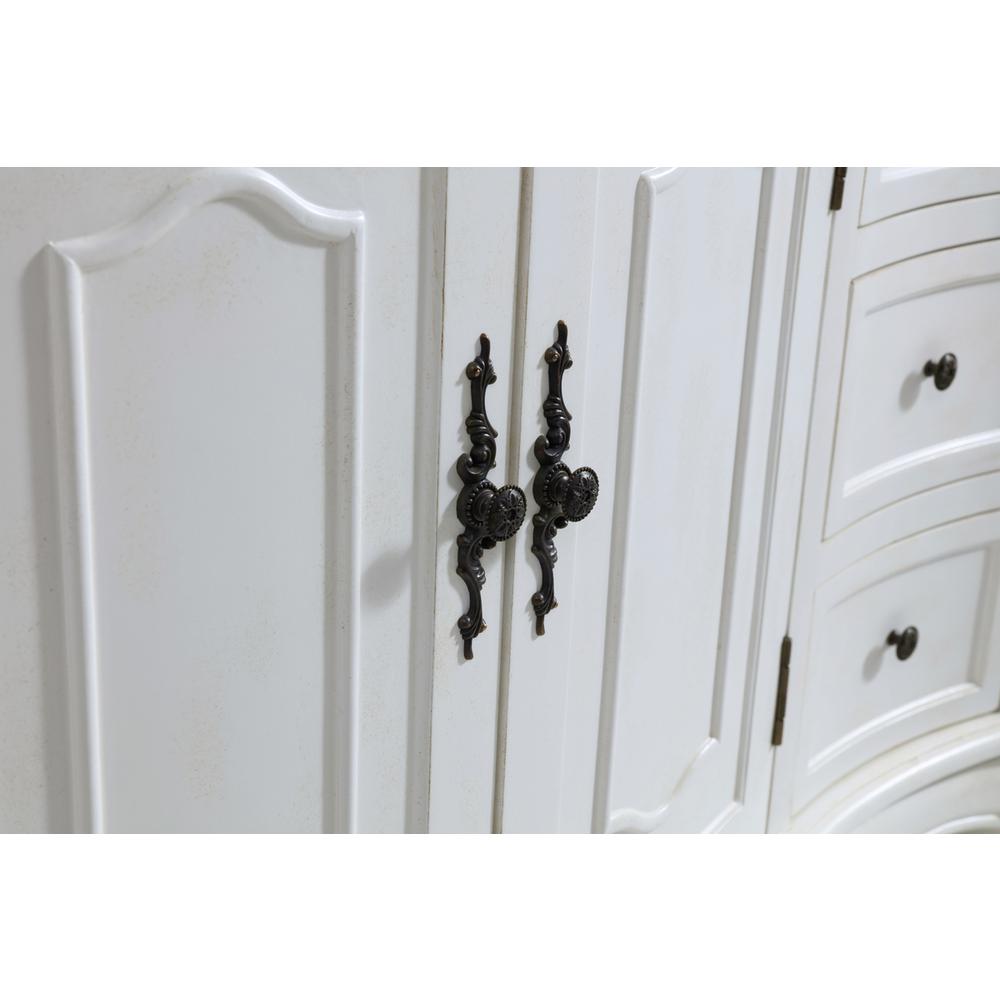 48 inch Single Bathroom vanity in antique white. Picture 5